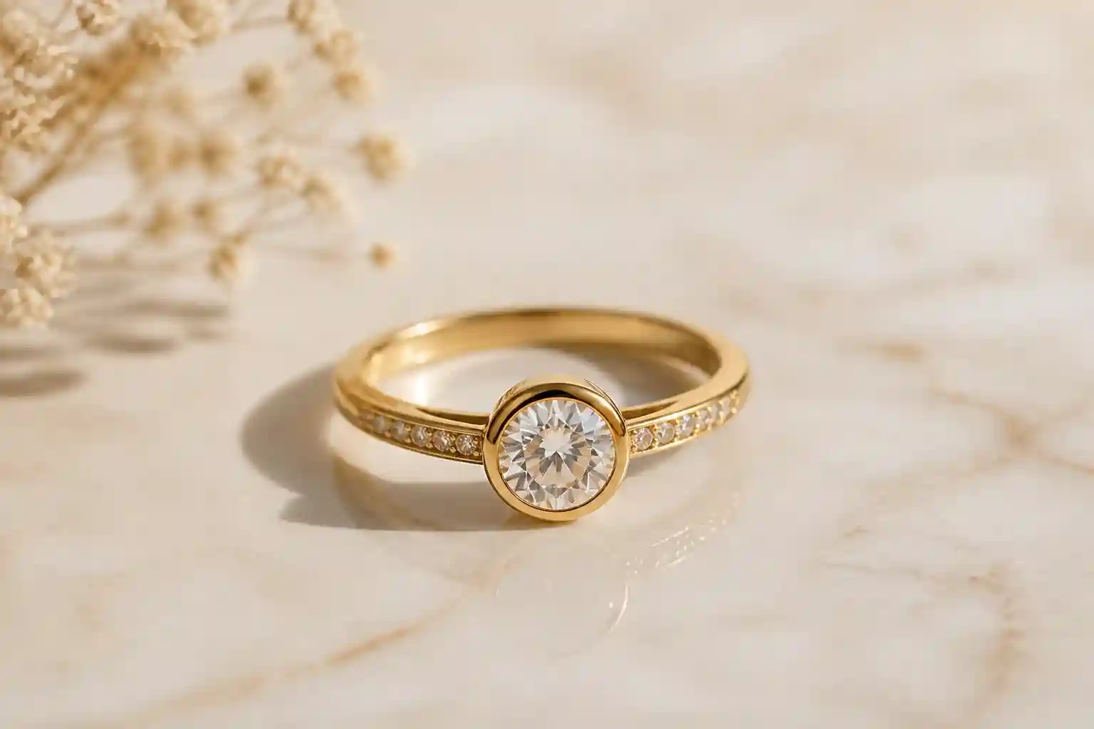 Bijoux dorés conservant leur éclat grâce à un bon entretien